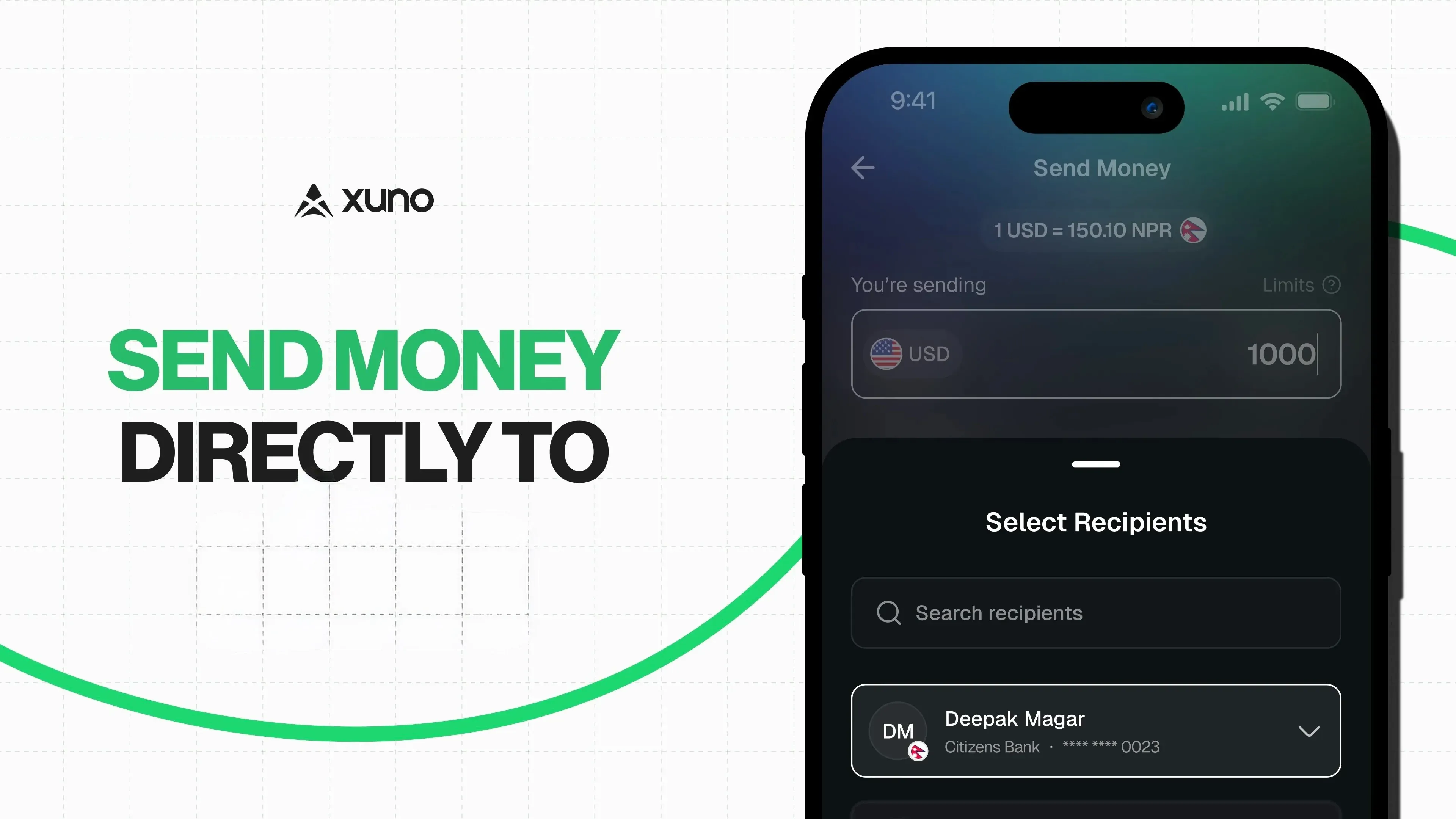 How to send money from the USA to Excel Development Bank in Nepal with Xuno